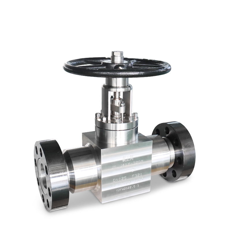 DN125 high pressure forged flange stop valve